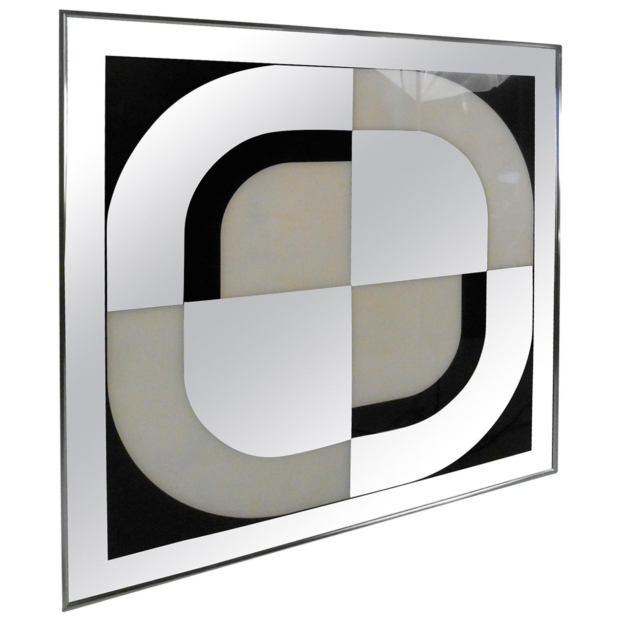 Unique MidCentury Modern Mirrored Wall Art by Turner Design at 1stDibs