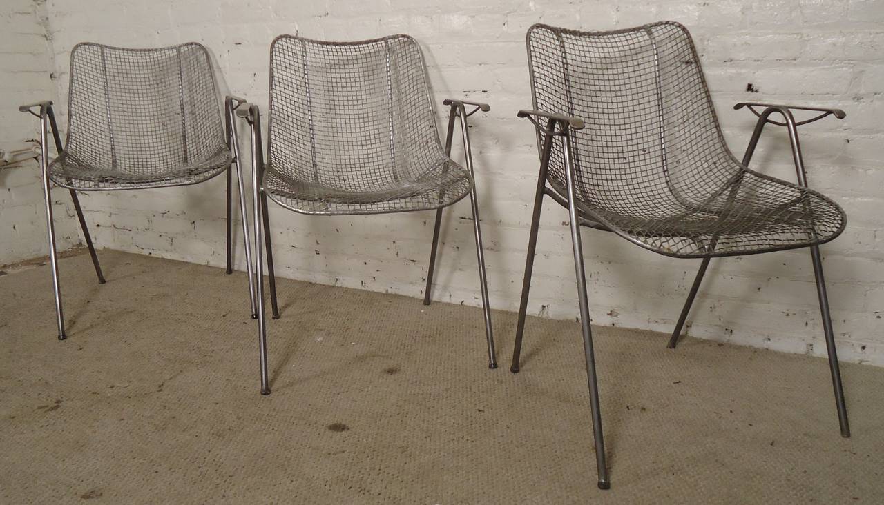 MidCentury Modern Wire Arm Chair For Sale at 1stDibs mid century