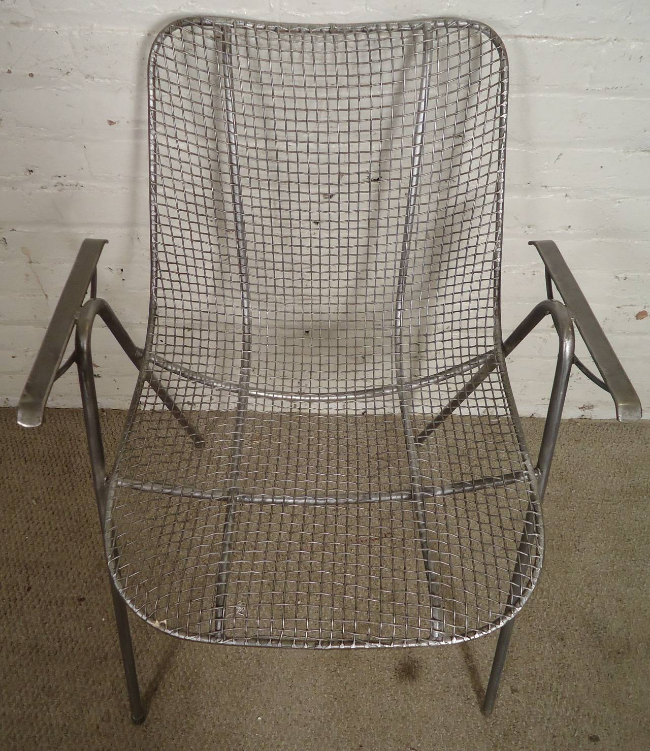 MidCentury Modern Wire Arm Chair For Sale at 1stDibs mid century