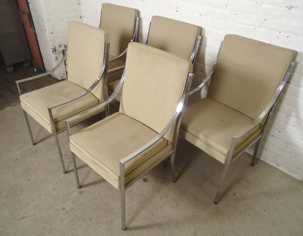 MidCentury Modern Chrome Chairs For Sale at 1stDibs