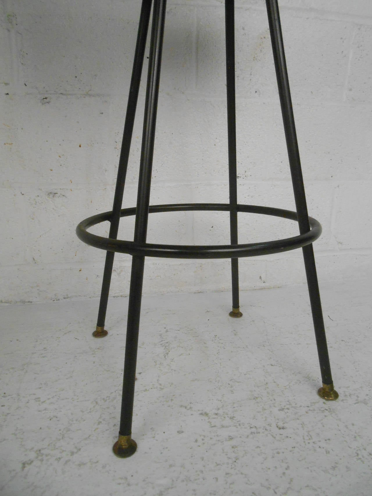 Four MidCentury Modern Bar Stools by Admiral Chrome Corporation at