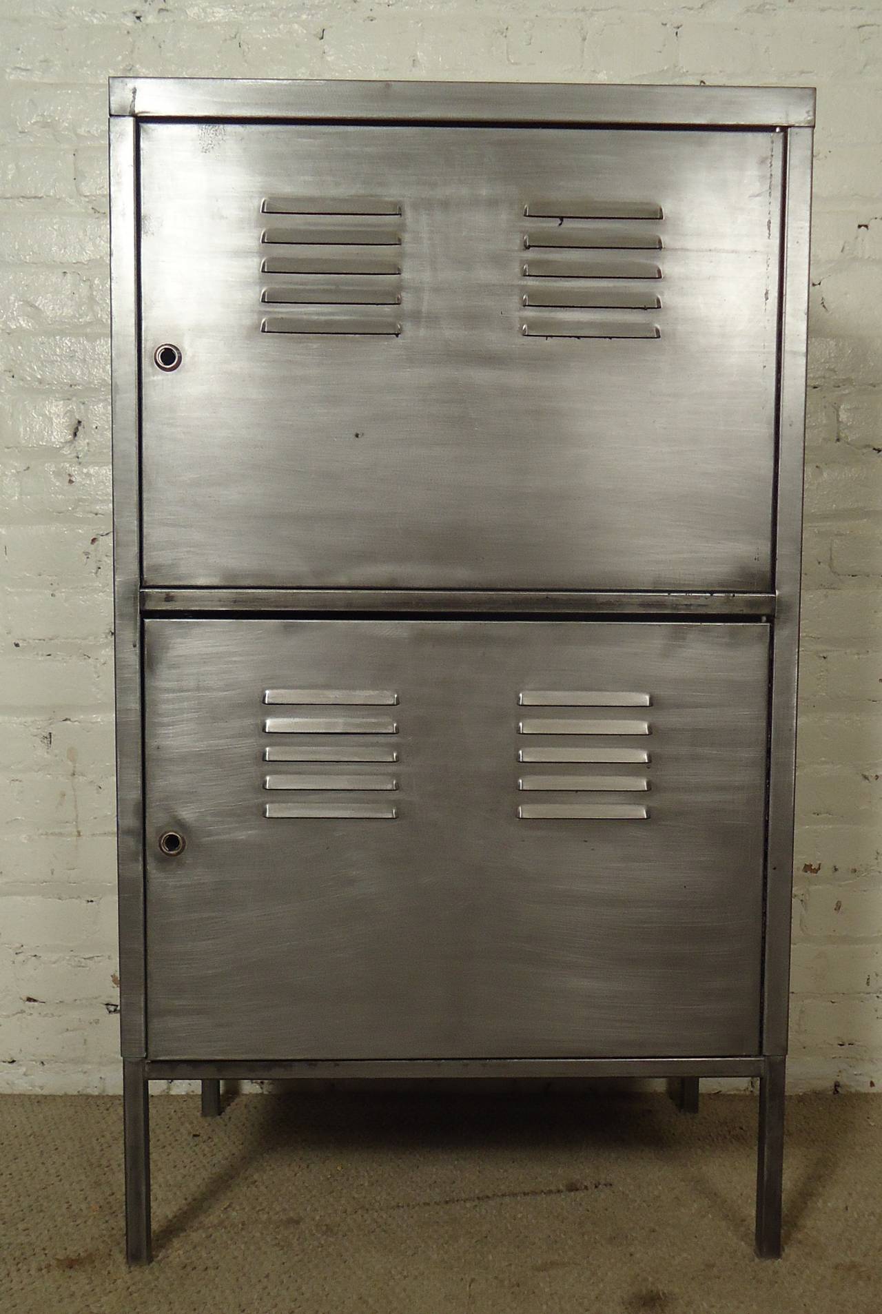 Industrial Metal TwoDoor For Sale at 1stDibs