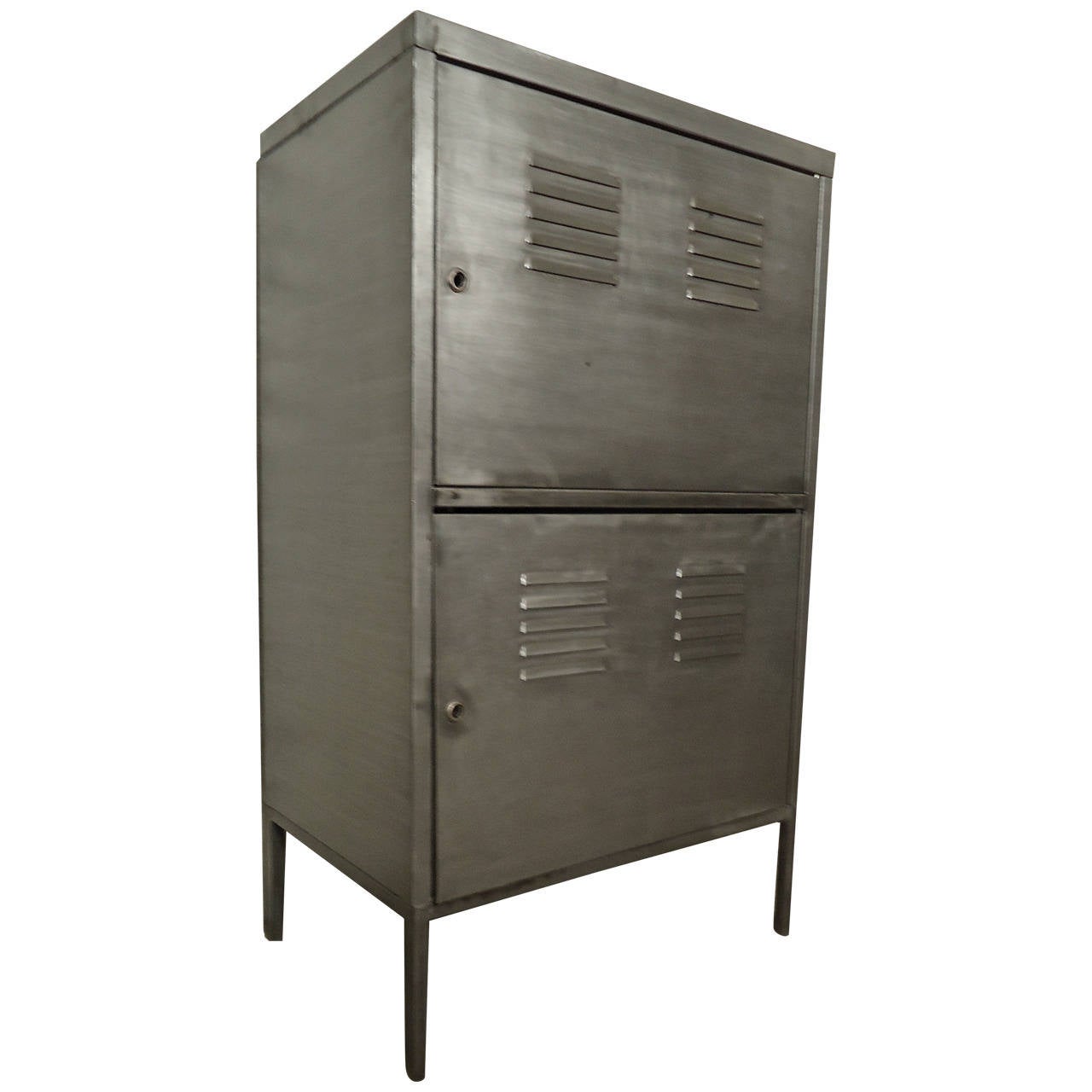 Industrial Metal TwoDoor For Sale at 1stdibs