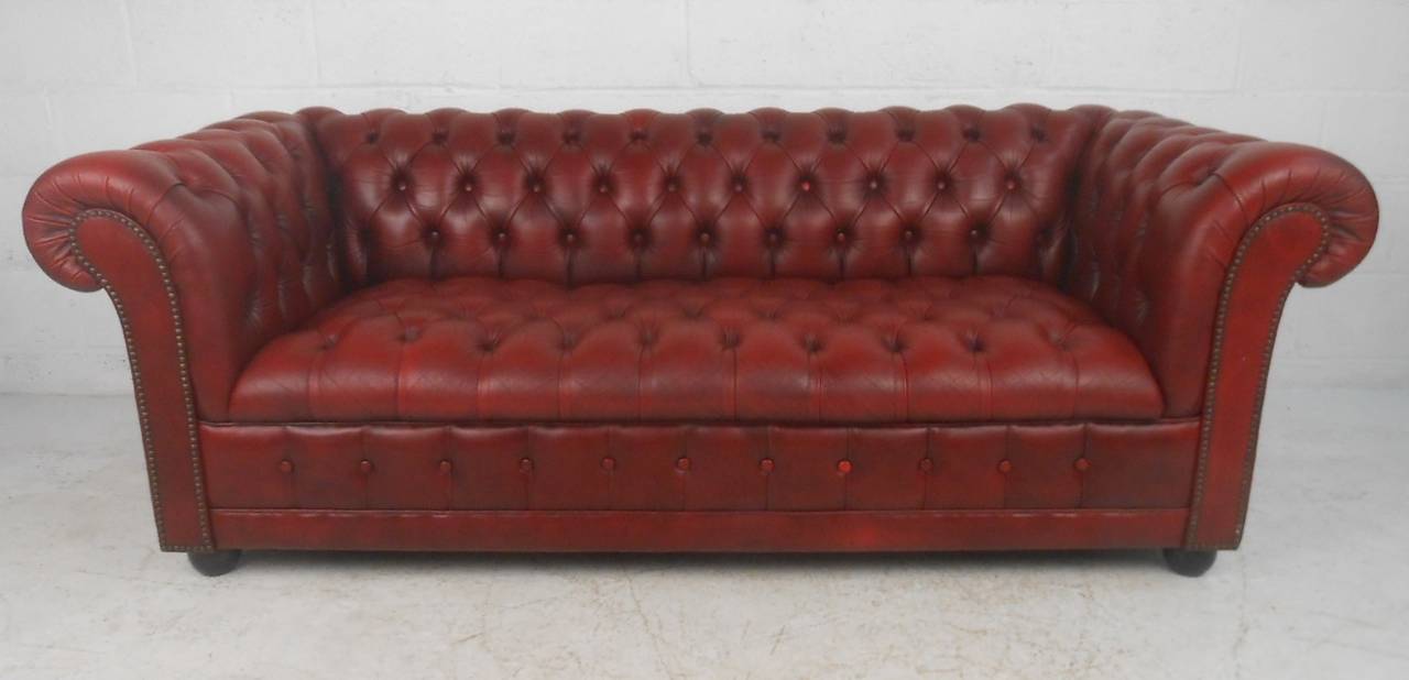 Chesterfield Leather Sofa by Pendragon at 1stDibs pendragon furniture