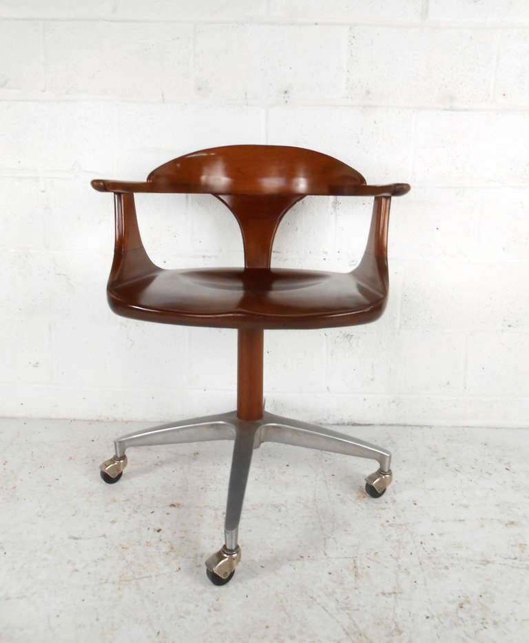 Heywood Wakefield Cherry Wood Desk Chair at 1stDibs heywood wakefield