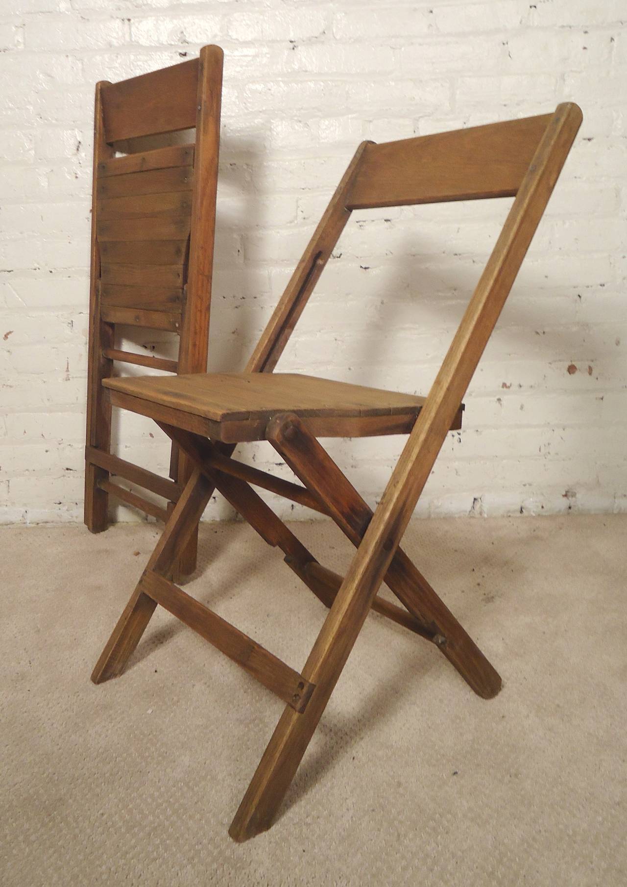 Classic All Wood Folding Chairs For Sale at 1stdibs