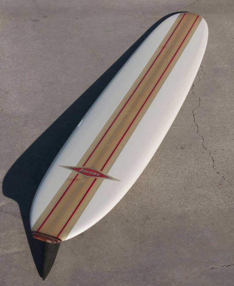 Striking Early 1960s Hap Jacobs Surfboard at 1stdibs