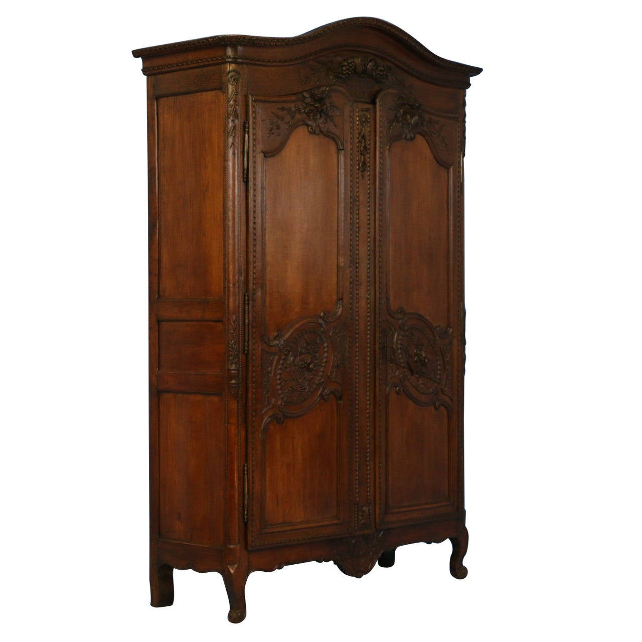Antique French Carved Oak Armoire, circa 1800 at 1stDibs antique oak