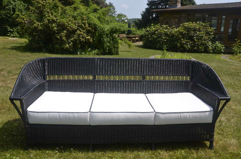 Antique Wicker Sofa and Chair at 1stDibs