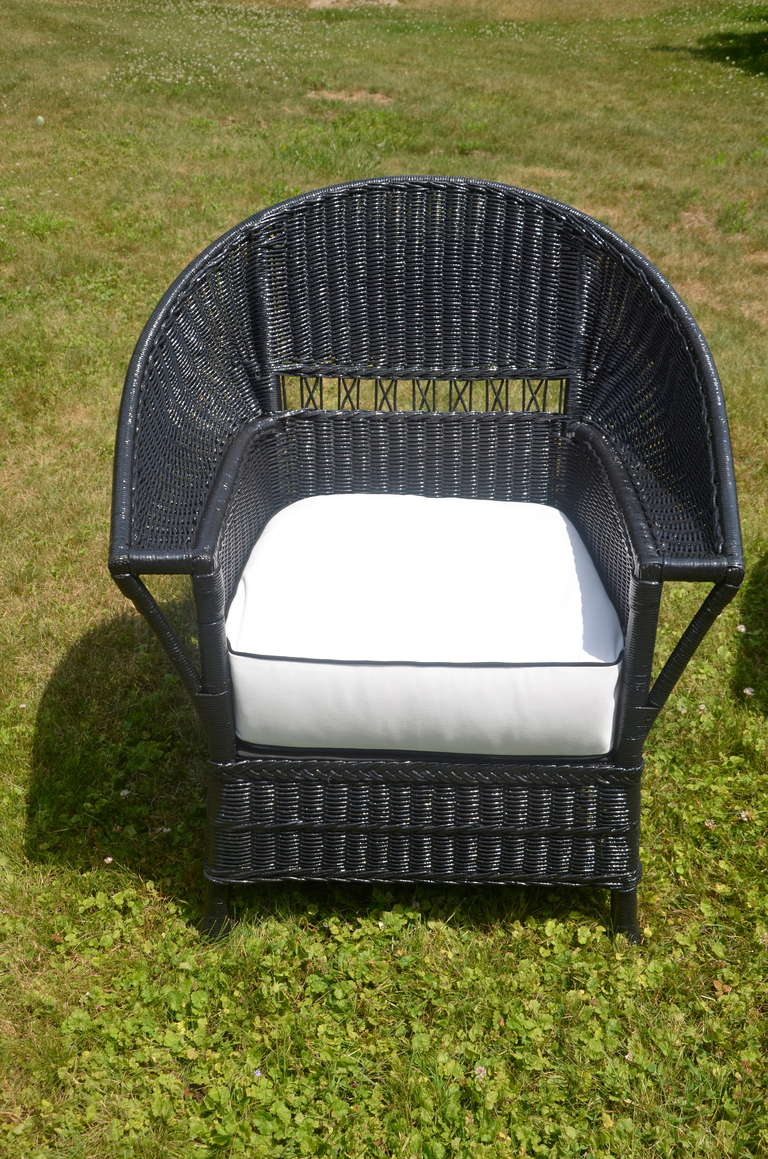 Antique Wicker Sofa and Chair at 1stDibs