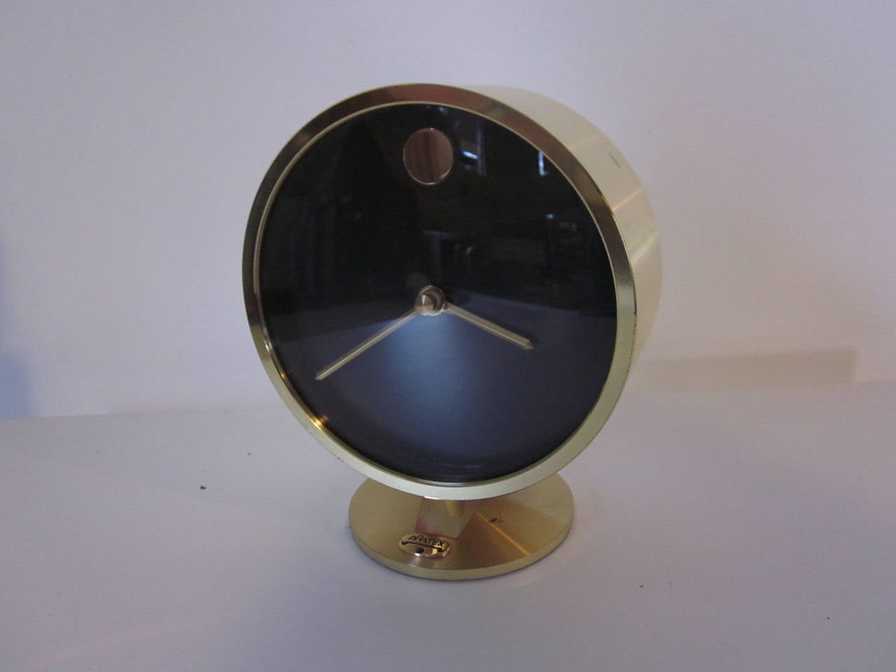 Howard Miller Brass Table Clock at 1stDibs