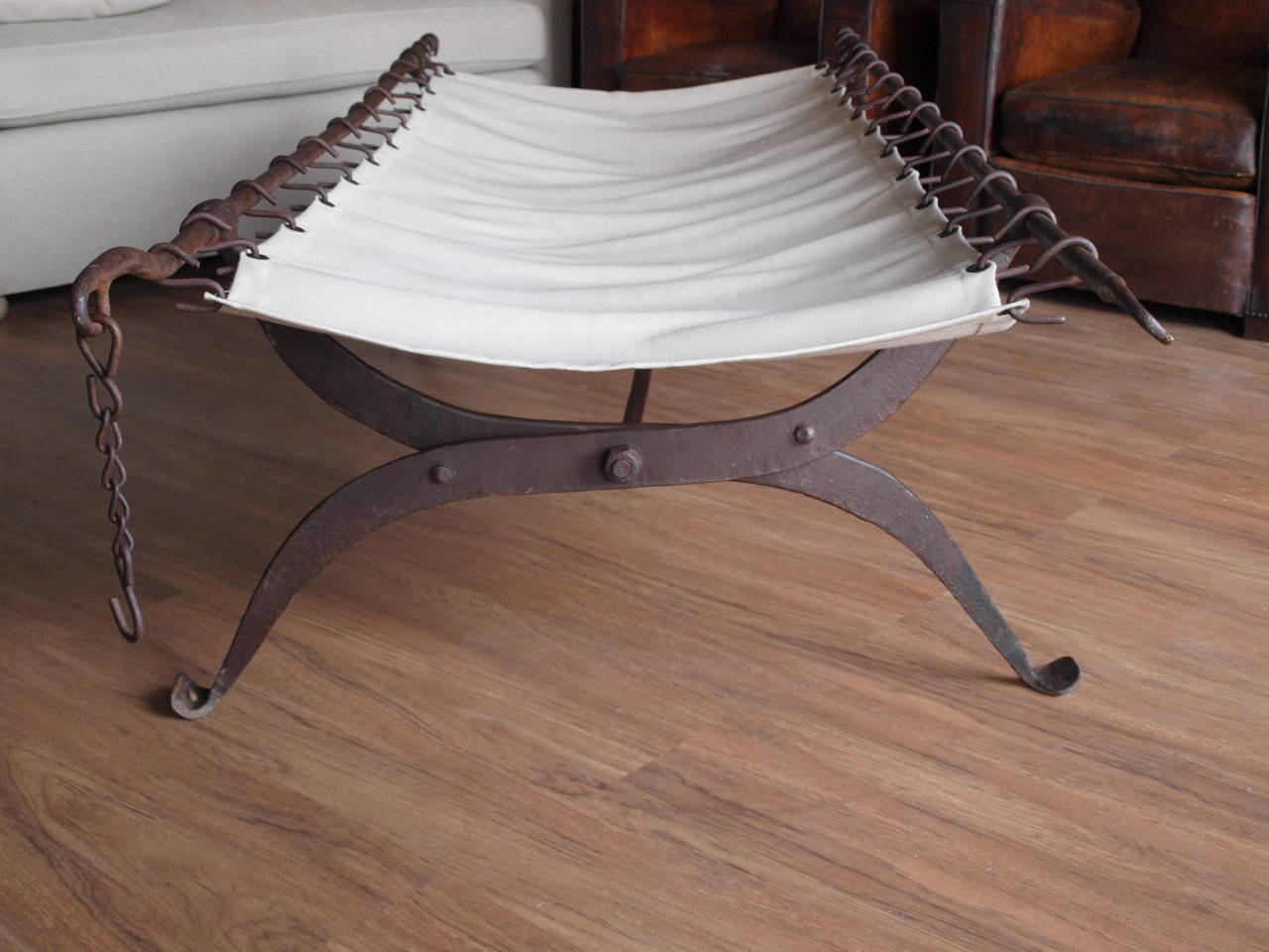 Mid 19th Century French Iron Campaign Bed at 1stdibs