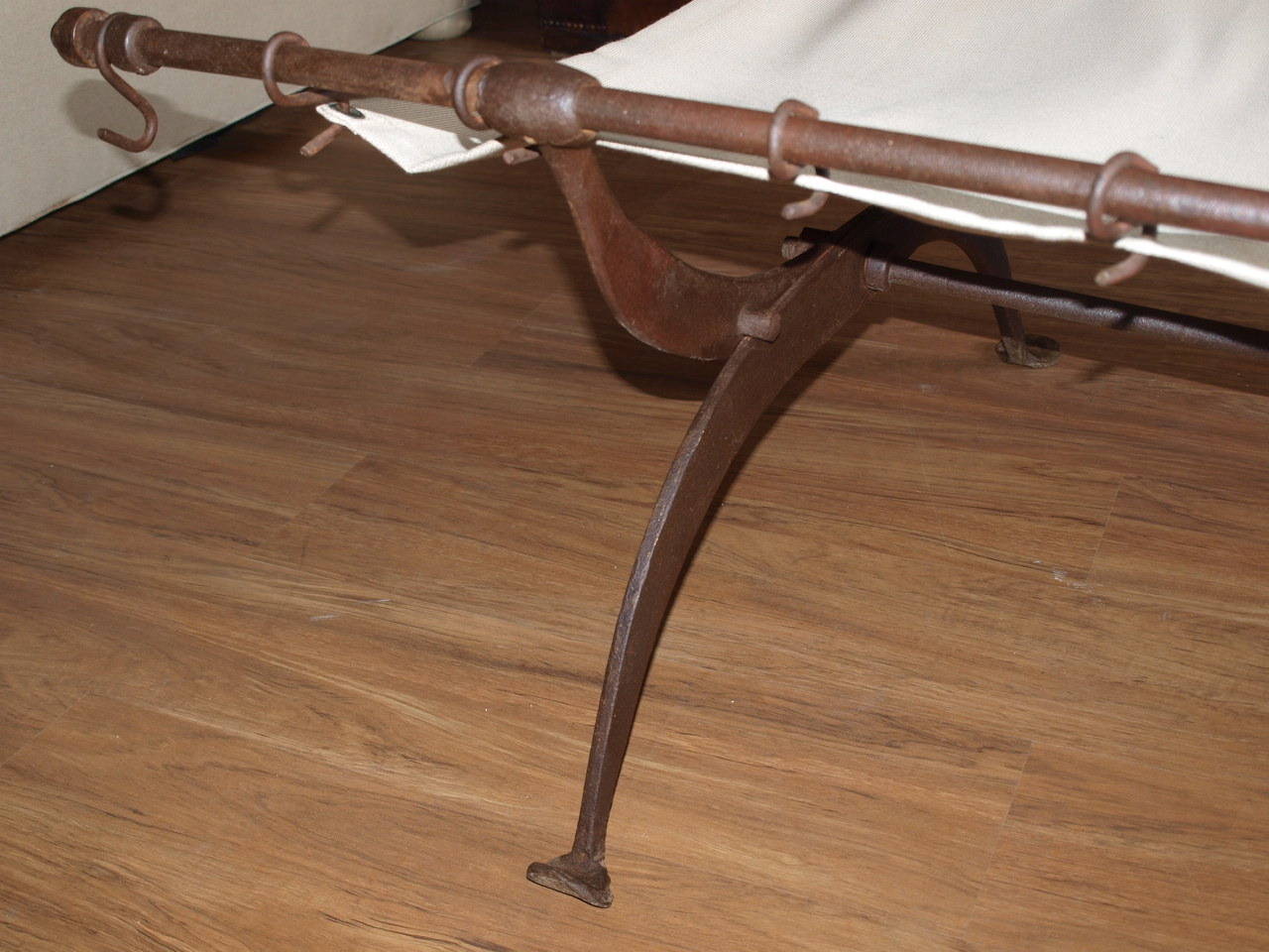 Mid 19th Century French Iron Campaign Bed at 1stdibs