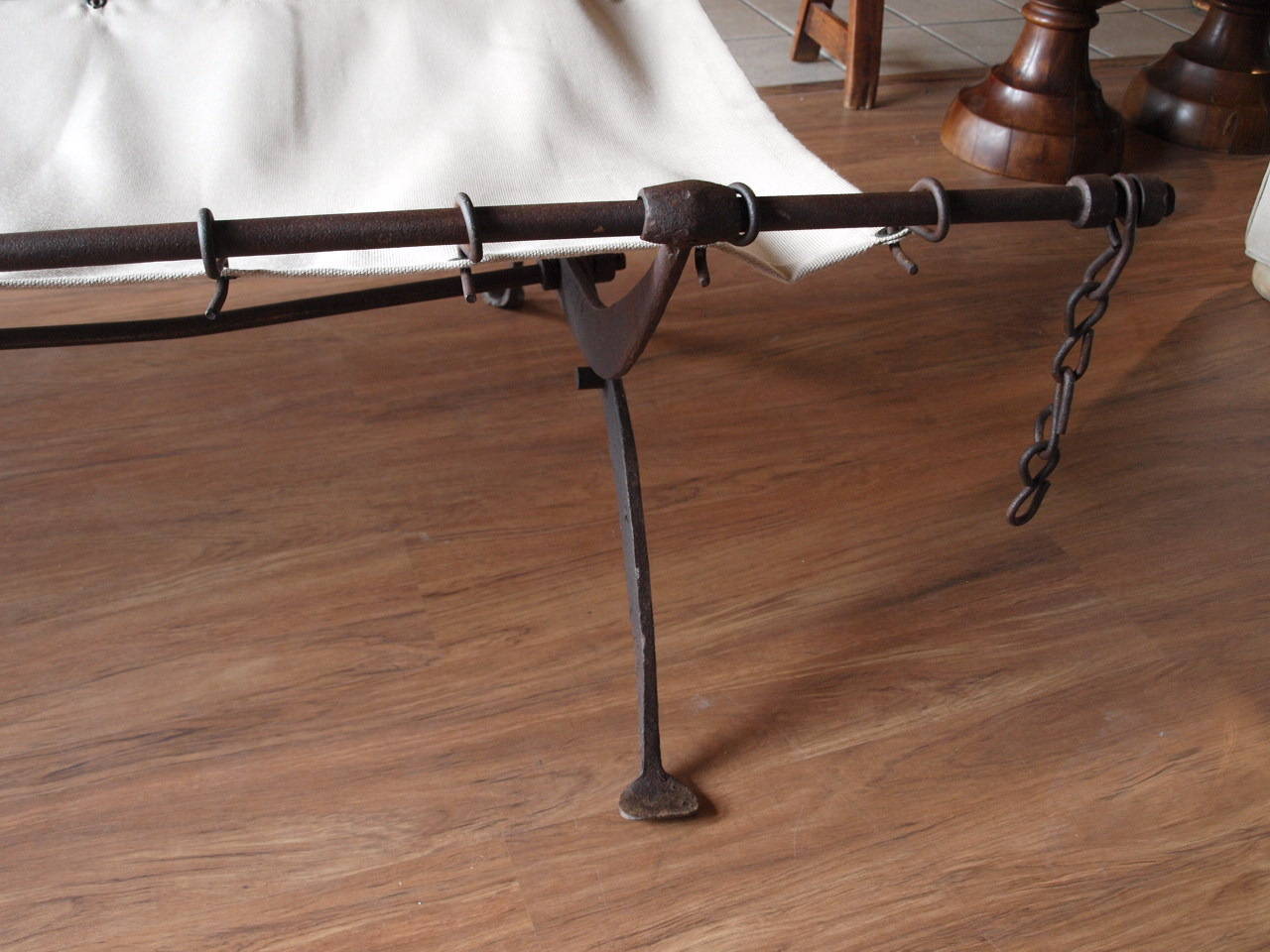 Mid 19th Century French Iron Campaign Bed at 1stdibs