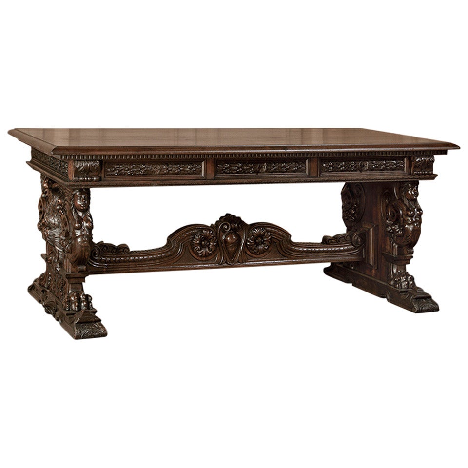 Italian Renaissance Style Desk at 1stDibs