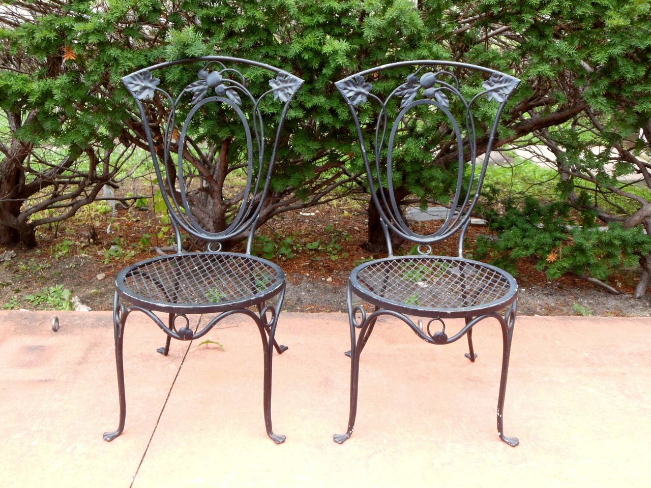 Salterini Vintage Dining Room Set of Wrought Iron at 1stDibs