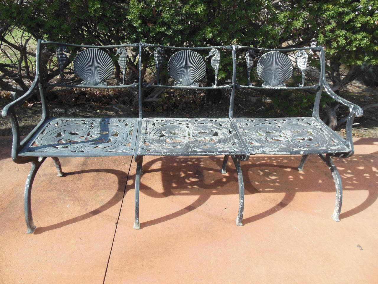 Patio Set by Molla for the Garden or Sea Shore with Shells and Sea