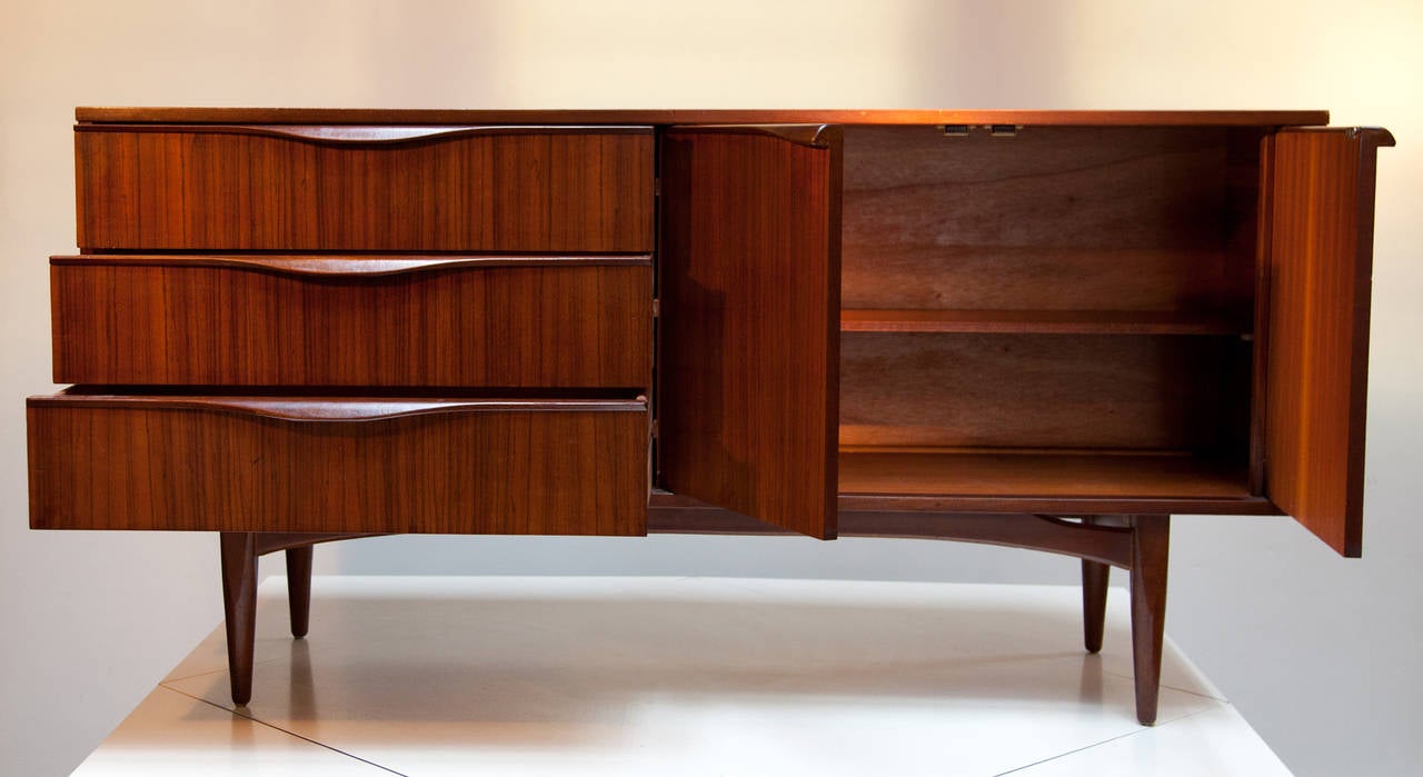 Sideboard Credenza In Rosewood by Royal Heritage Furniture at 1stDibs