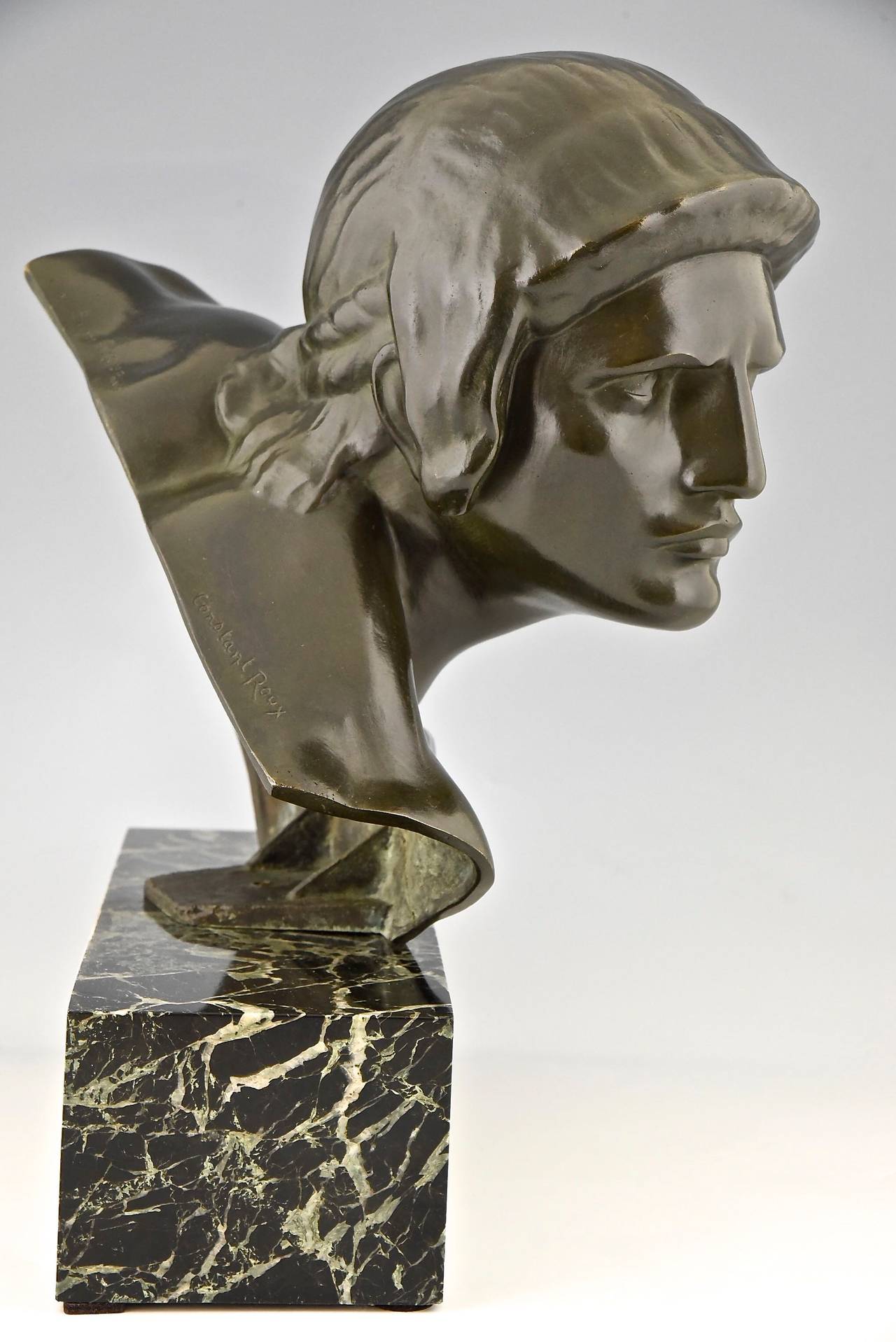 Art Deco Bronze Sculpture Gladiator Constant Roux, France, 1920 at 1stDibs
