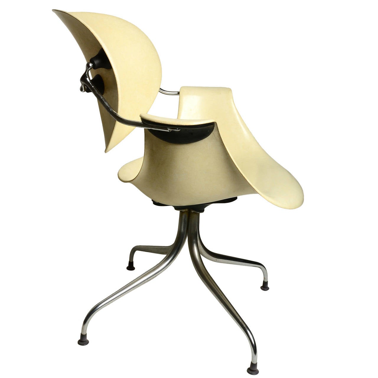 George Nelson Herman Miller Chair Nelson for Herman Miller "Maa" Lounge Chair at 1stDibs