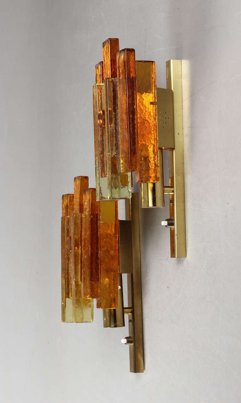 Pair of Wall Lights Attributed to Svend Aage Holm Sorensen For Sale at
