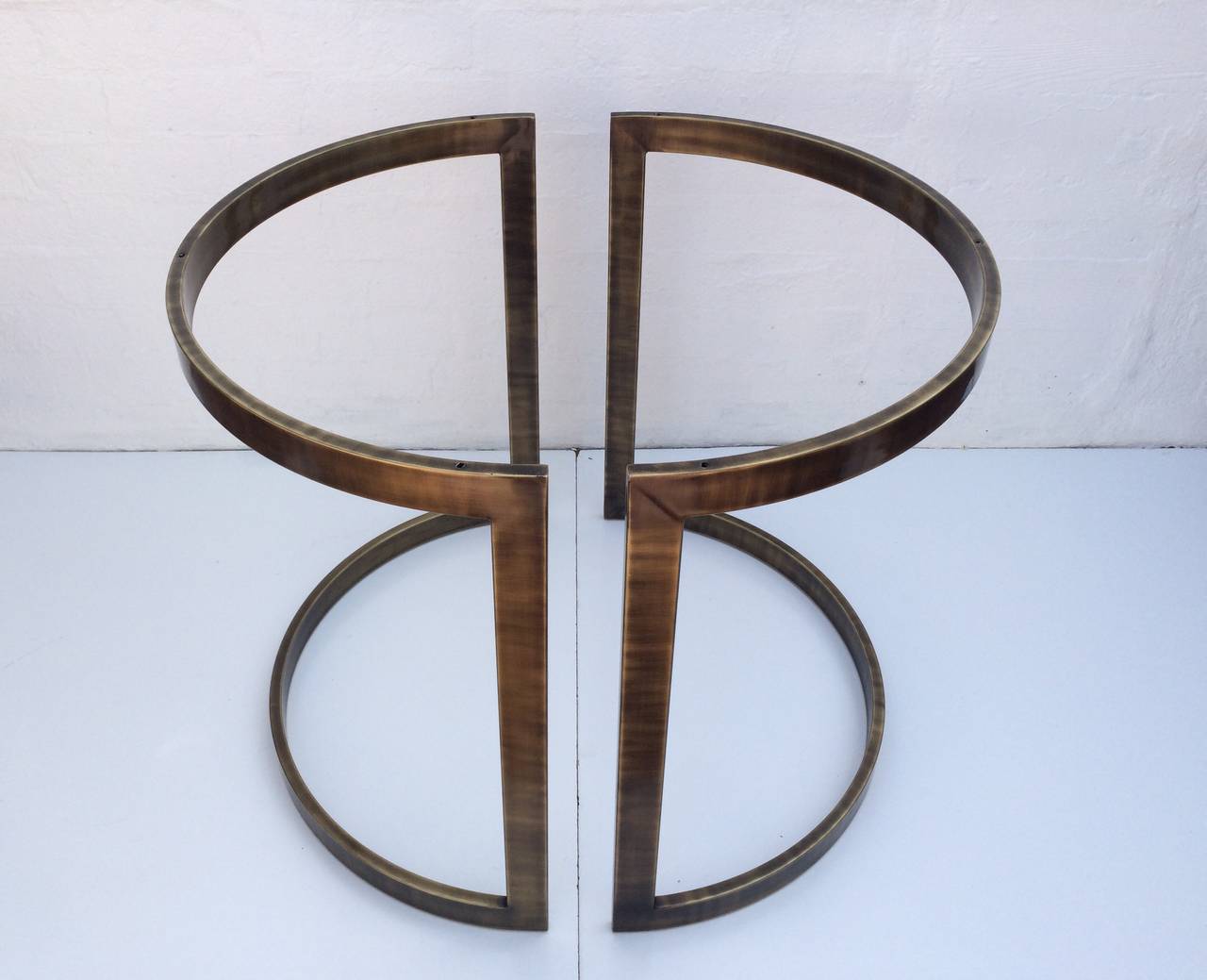 Antique Brass Dining Table Base by Milo Baughman at 1stDibs vintage