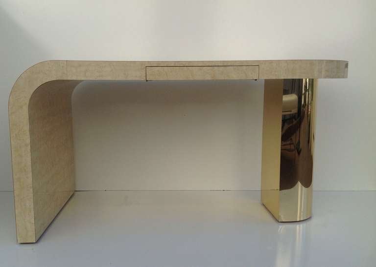 Sculptural Desk designed by Milo Baughman for Thayer Coggin at 1stdibs