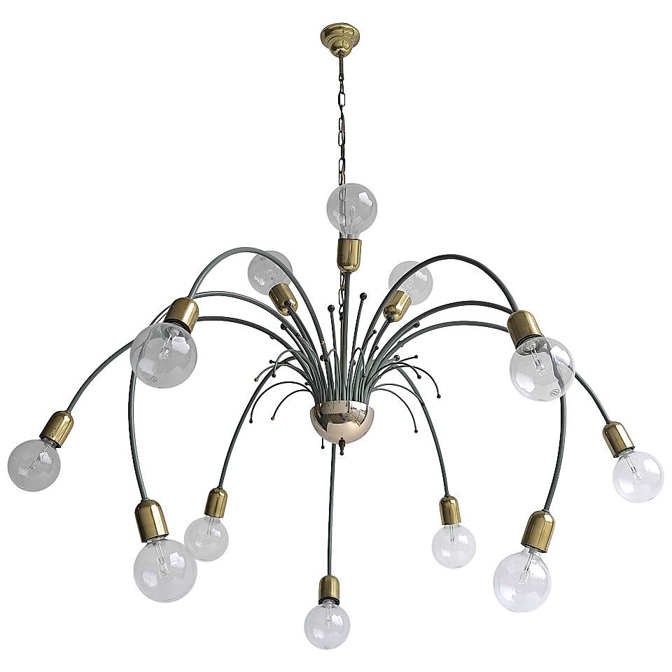 Large Modern Sputnik Chandelier at 1stDibs