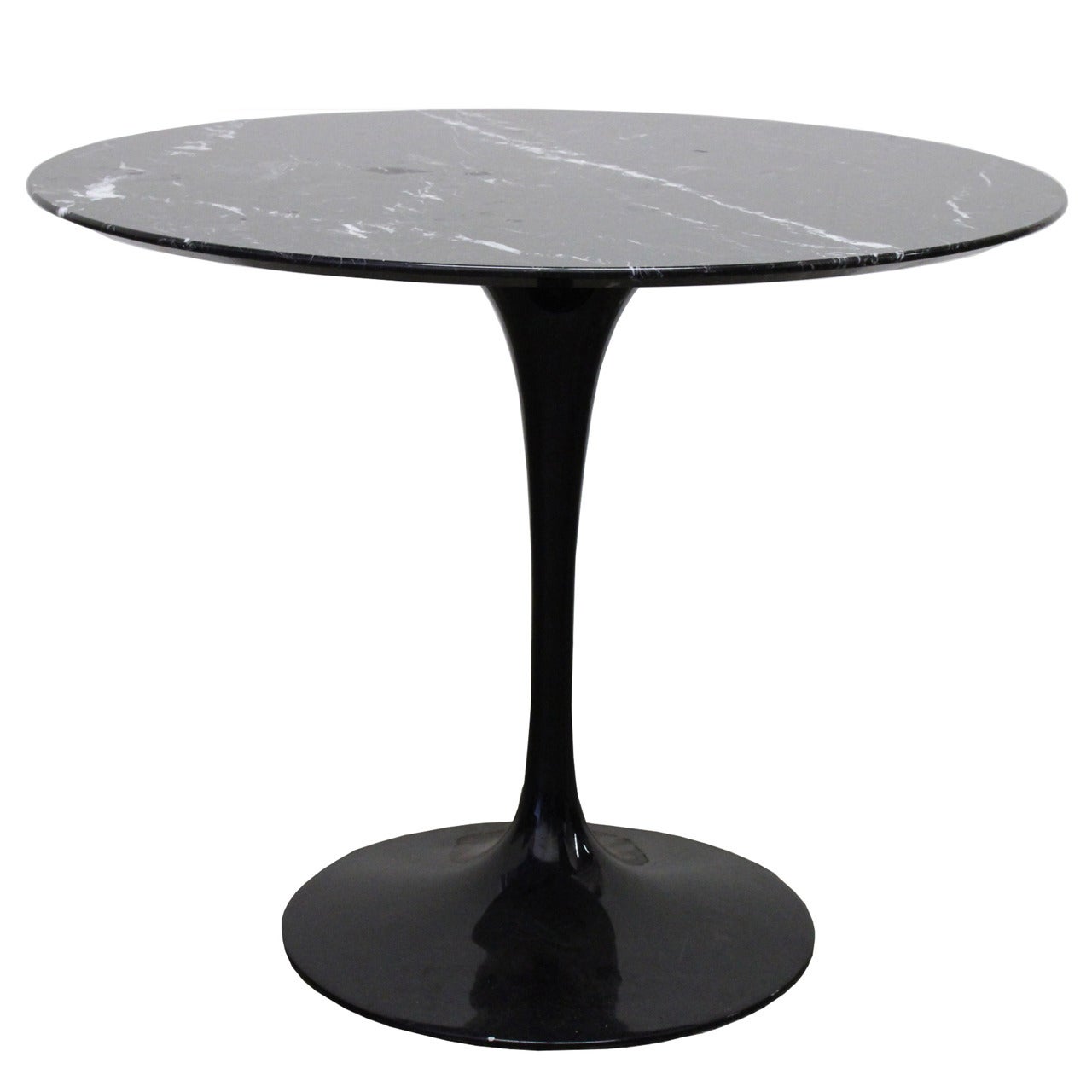Black Marble Tulip Table by Saarinen at 1stDibs black tulip table
