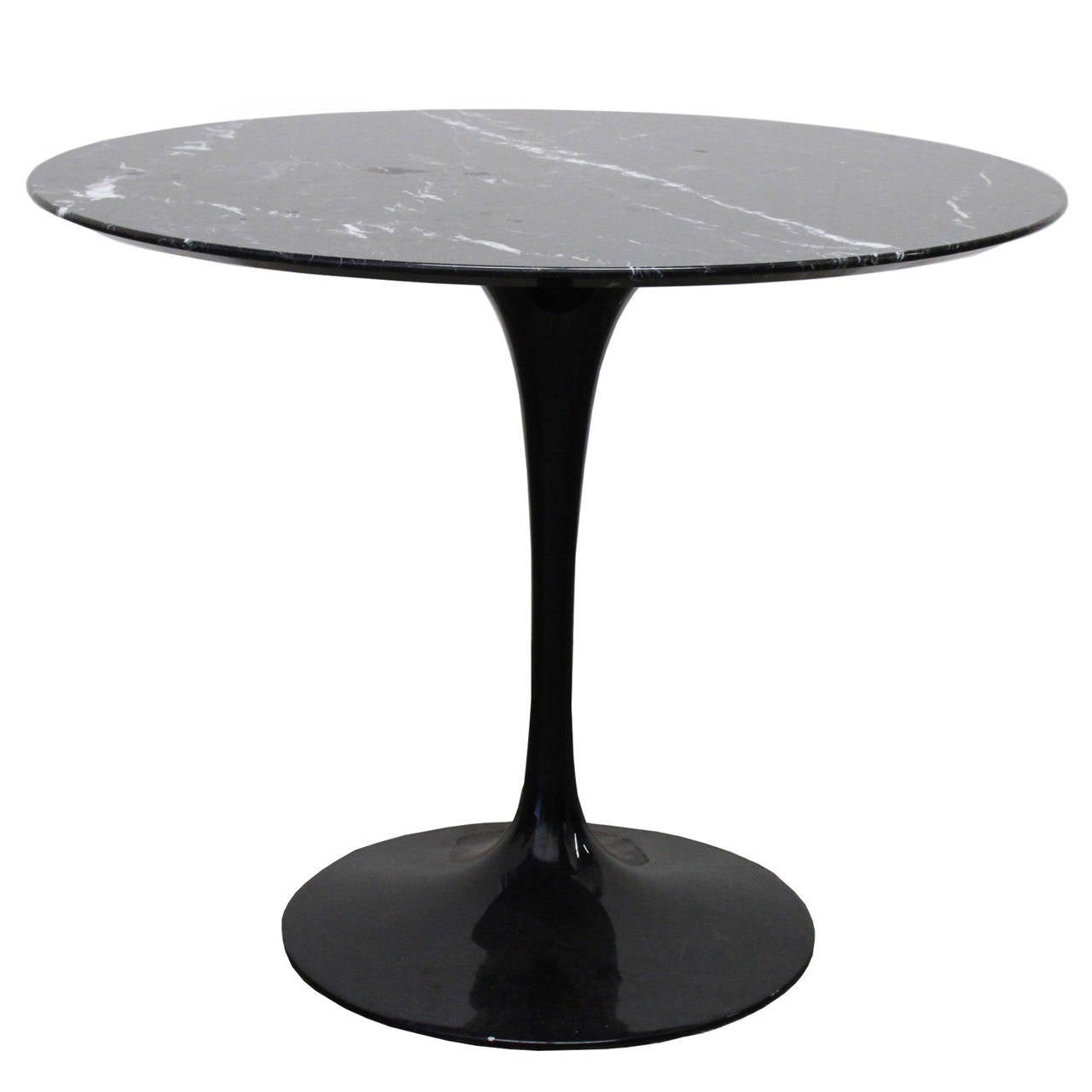 Black Marble Tulip Table by Saarinen at 1stDibs black tulip table