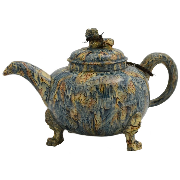 Staffordshire Solid Agate Teapot For Sale at 1stDibs