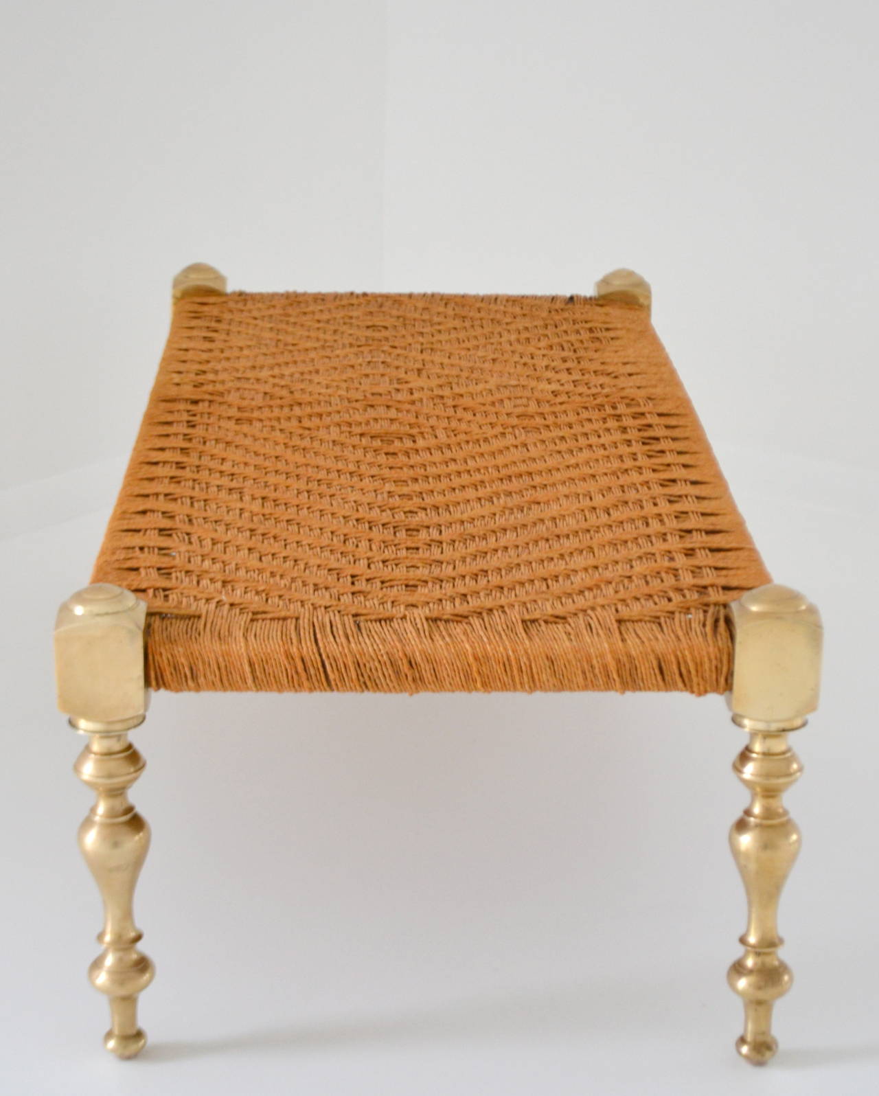 Woven Jute Bench at 1stDibs indian woven bench