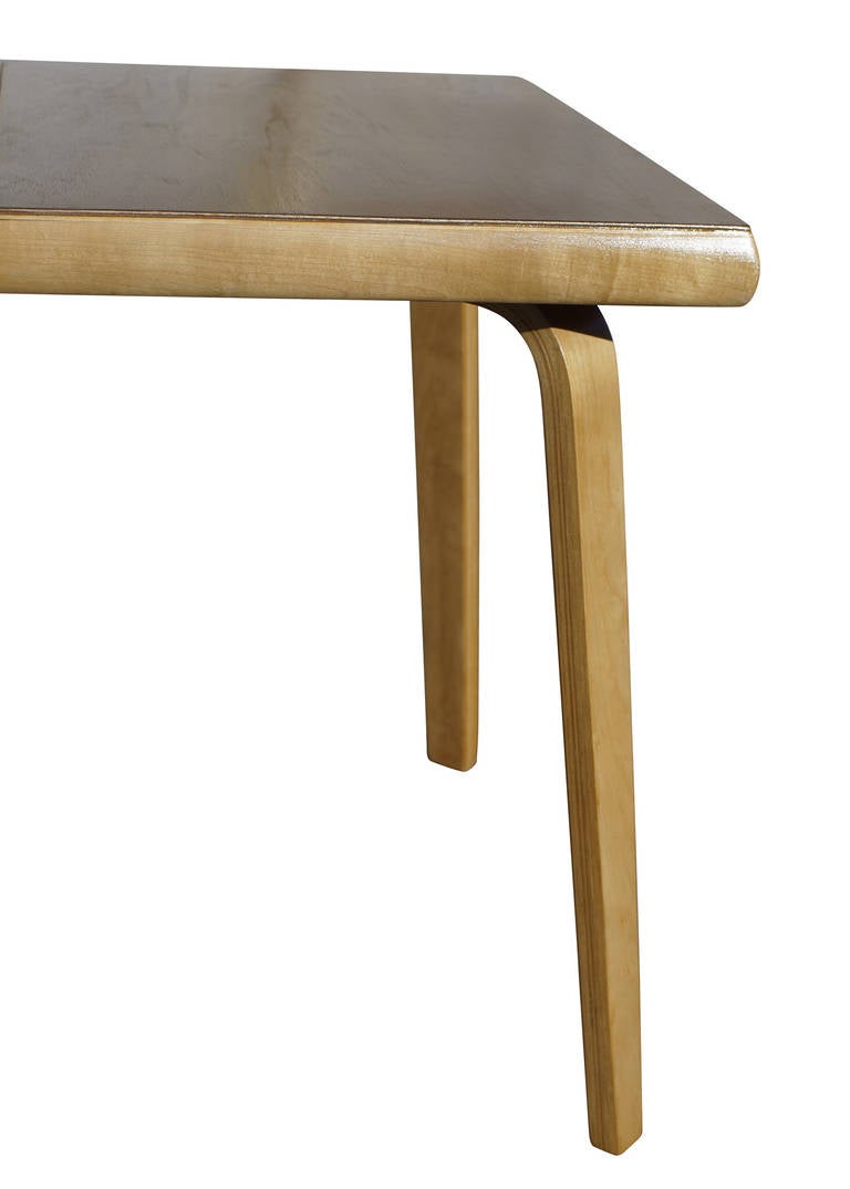 Rare Bent Plywood Dining Table by ThadenJordan Furniture For Sale at 1stDibs bent plywood