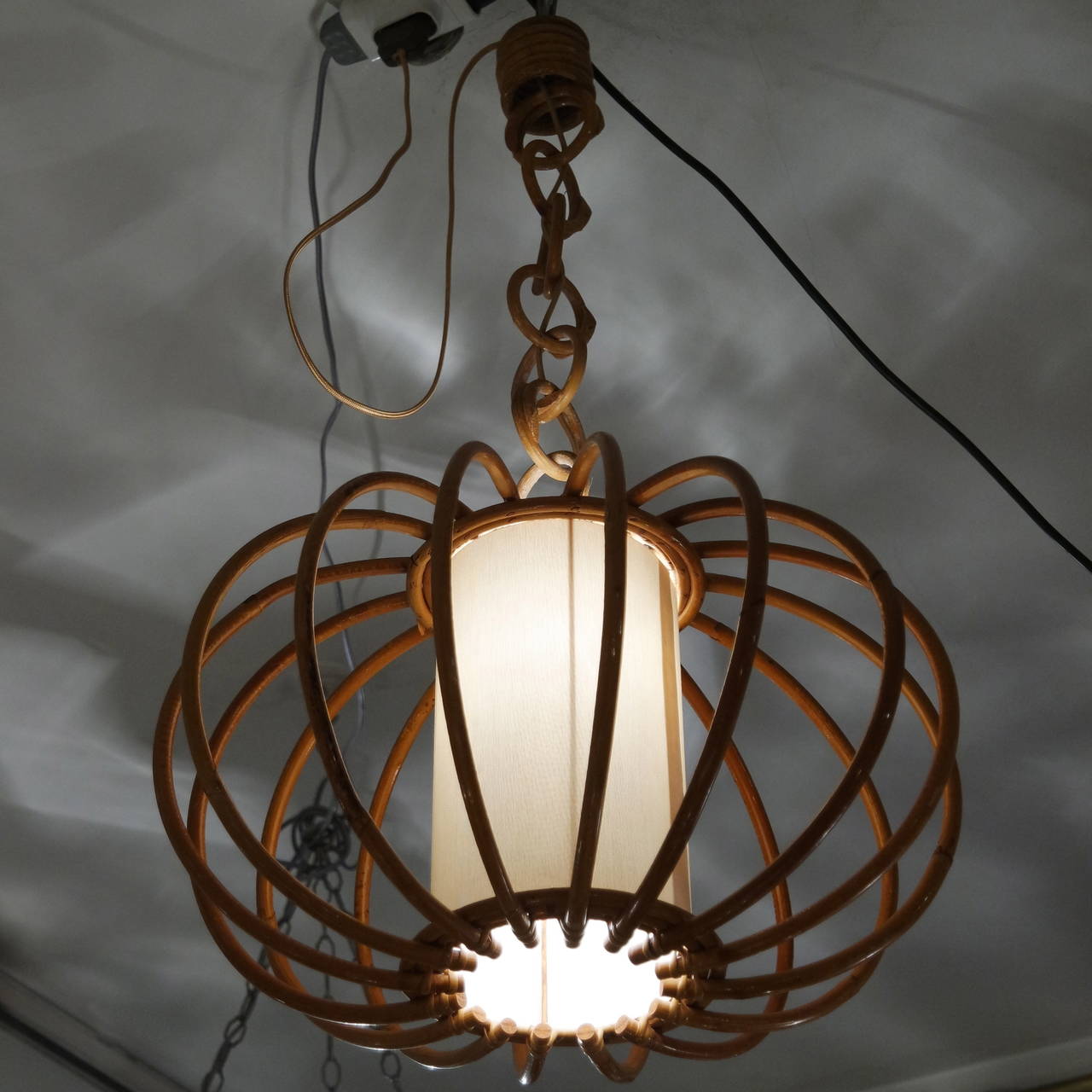 Set of 2 cane pendants at 1stdibs