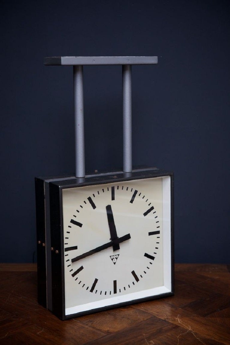 Double Sided Station Clocks at 1stDibs