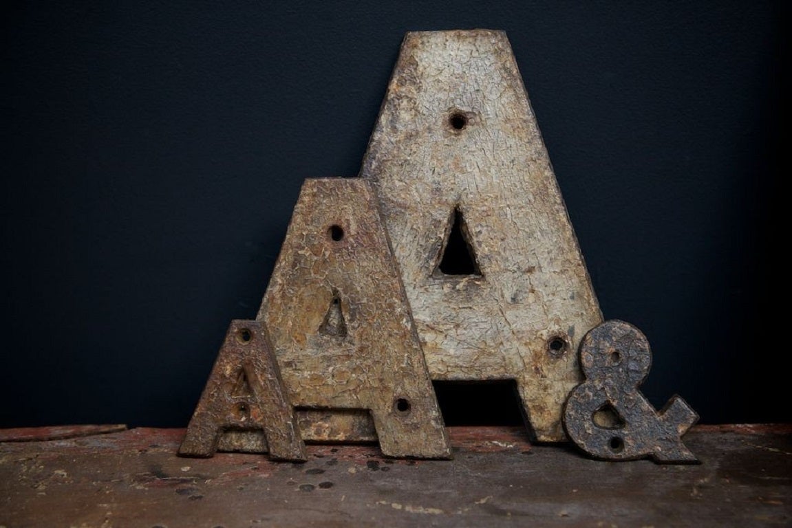 Cast Iron Letters at 1stDibs