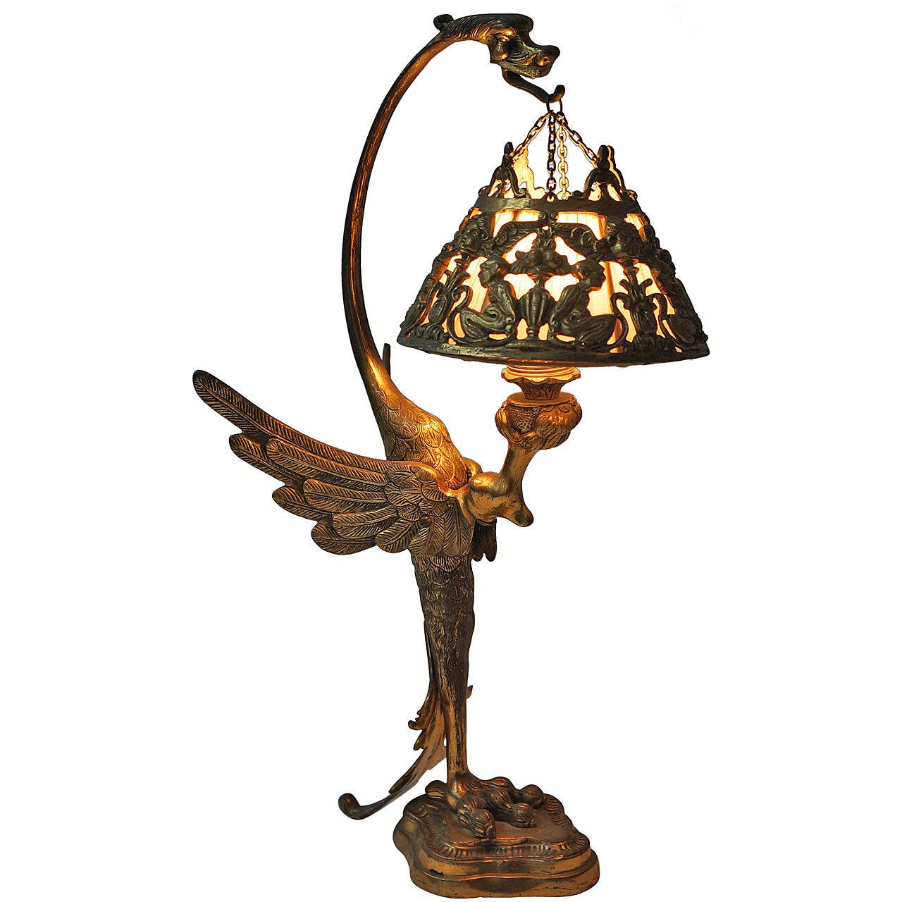 French Art Nouveau Table Lamp at 1stDibs