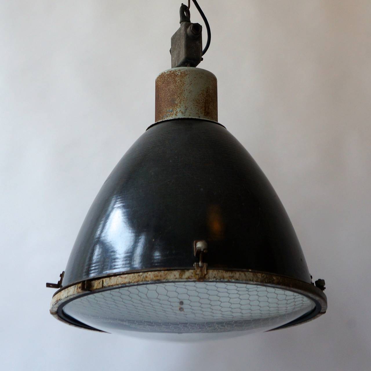Large French Industrial Pendant Light at 1stdibs Large French Industrial Pendant Light at 1stdibs