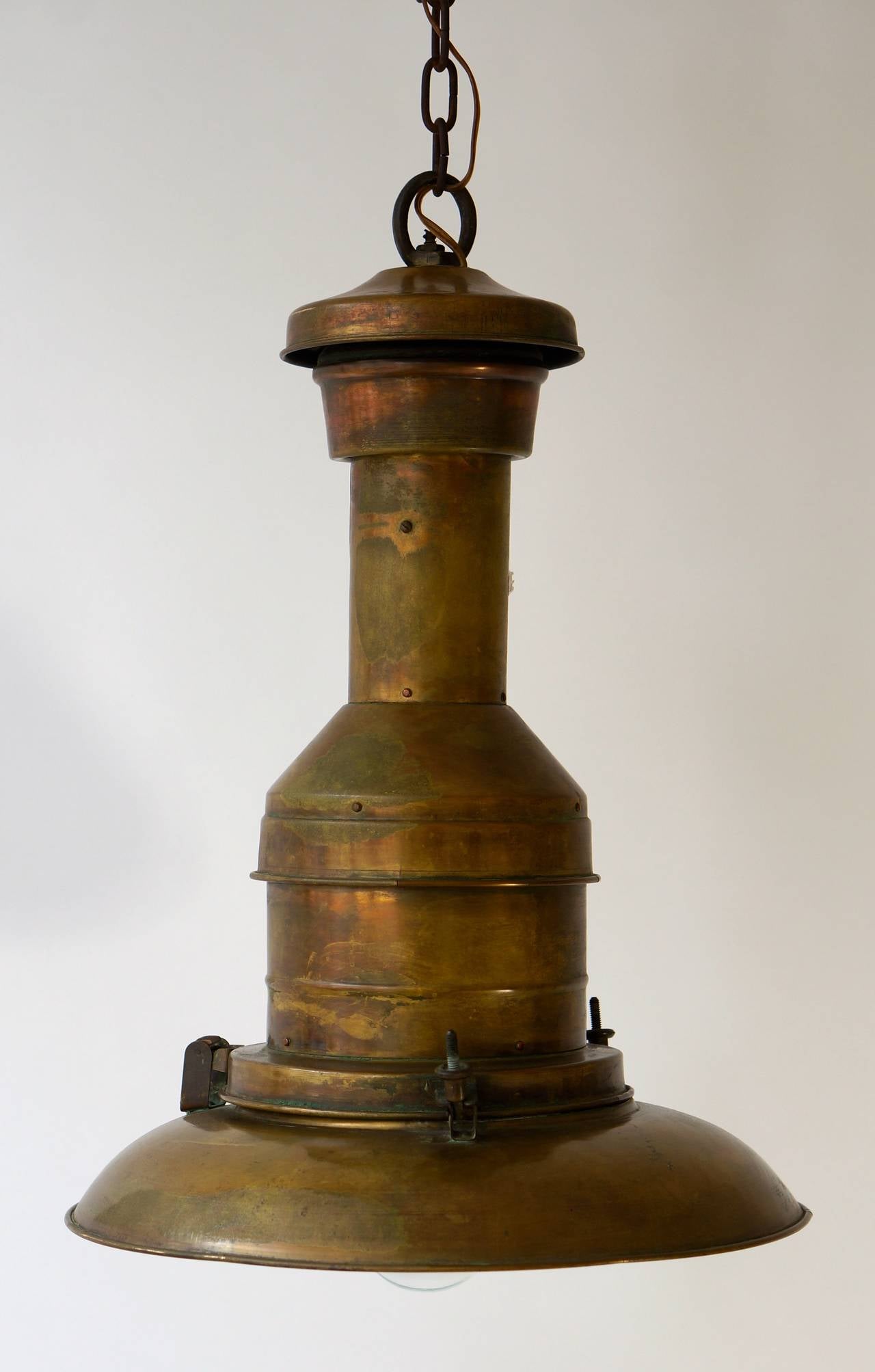 Industrial Hanging Pendant Light For Sale at 1stdibs