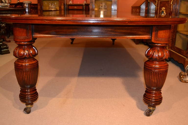 Antique Victorian Mahogany Extending Dining Table c1880 at 1stDibs