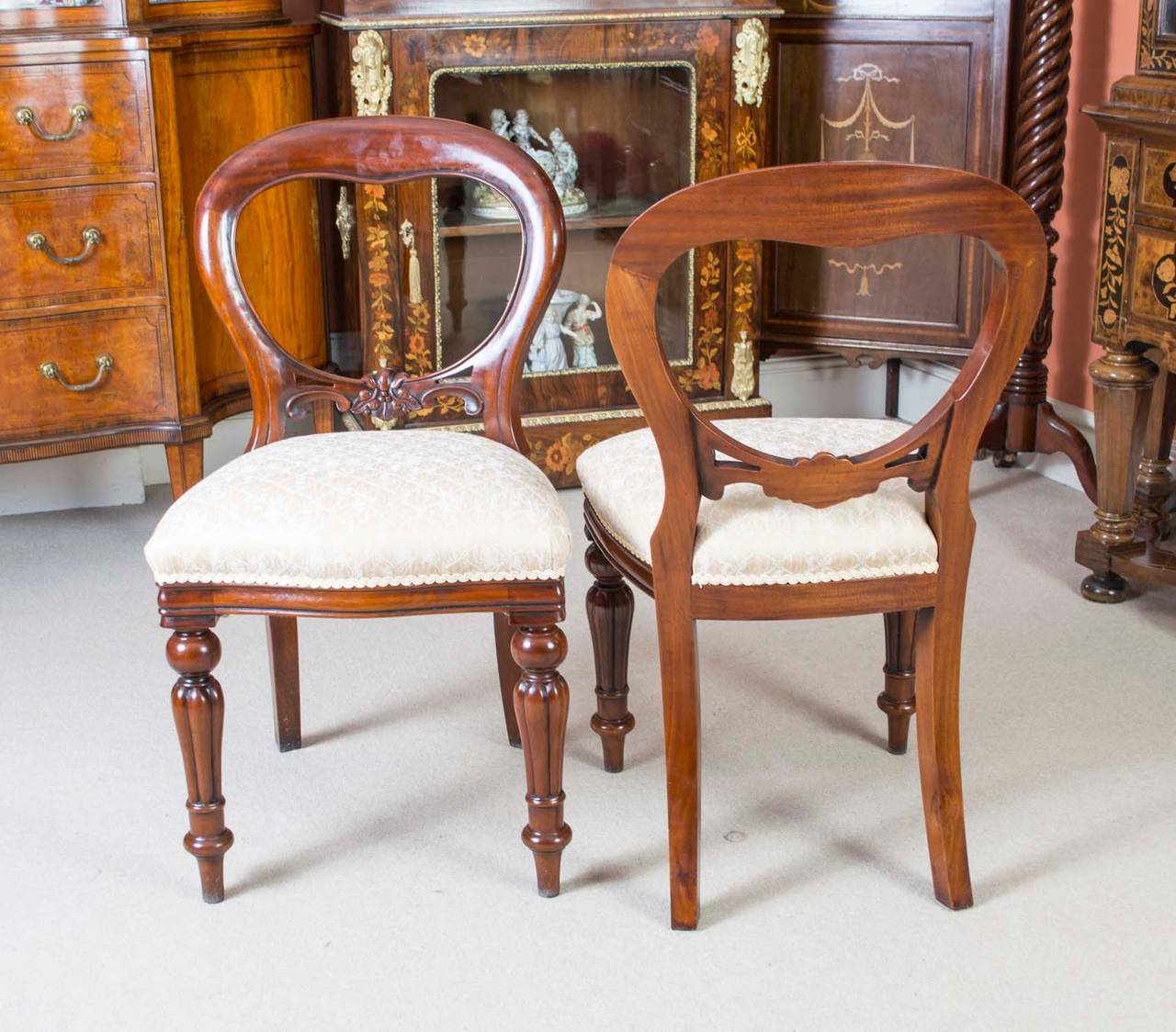 Antique Victorian Dining Table c.1850 and 12 Chairs at 1stDibs joseph