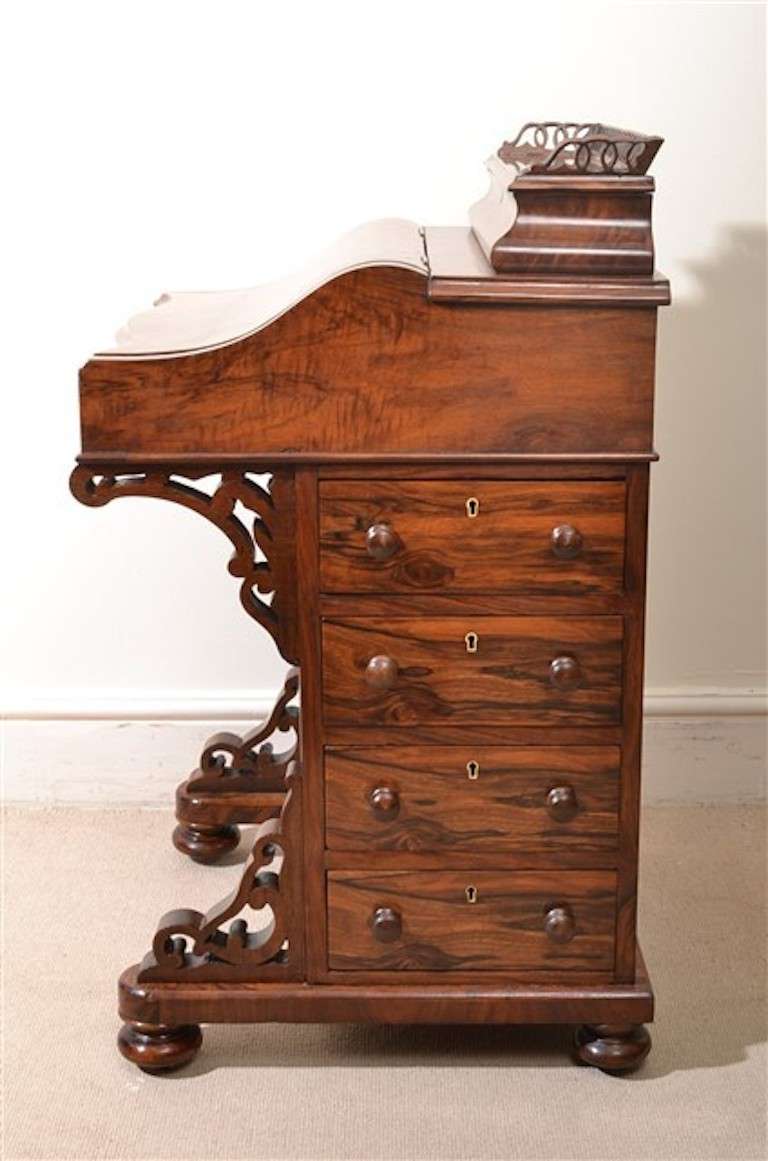 Antique Victorian Burr Walnut Davenport Desk at 1stDibs davenport