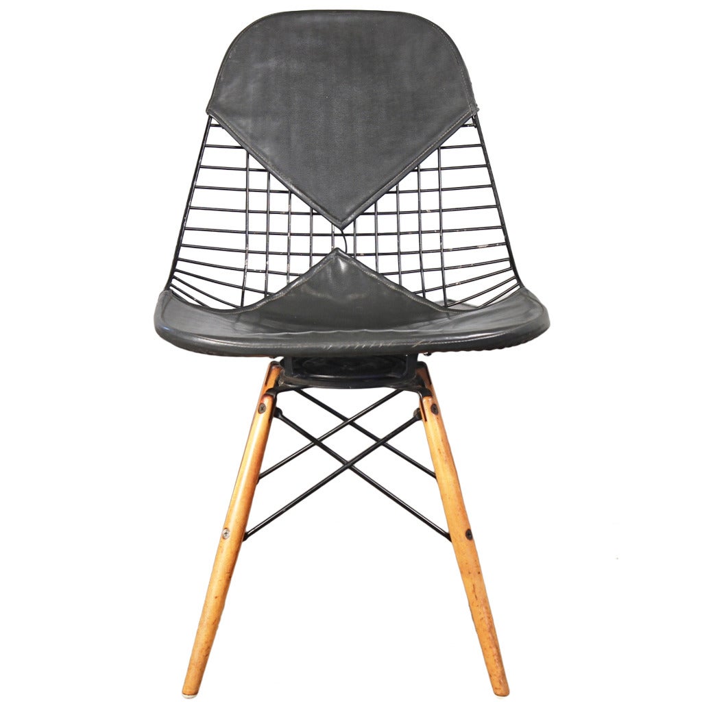Early Eames PKW Wire Chair for Herman Miller at 1stDibs