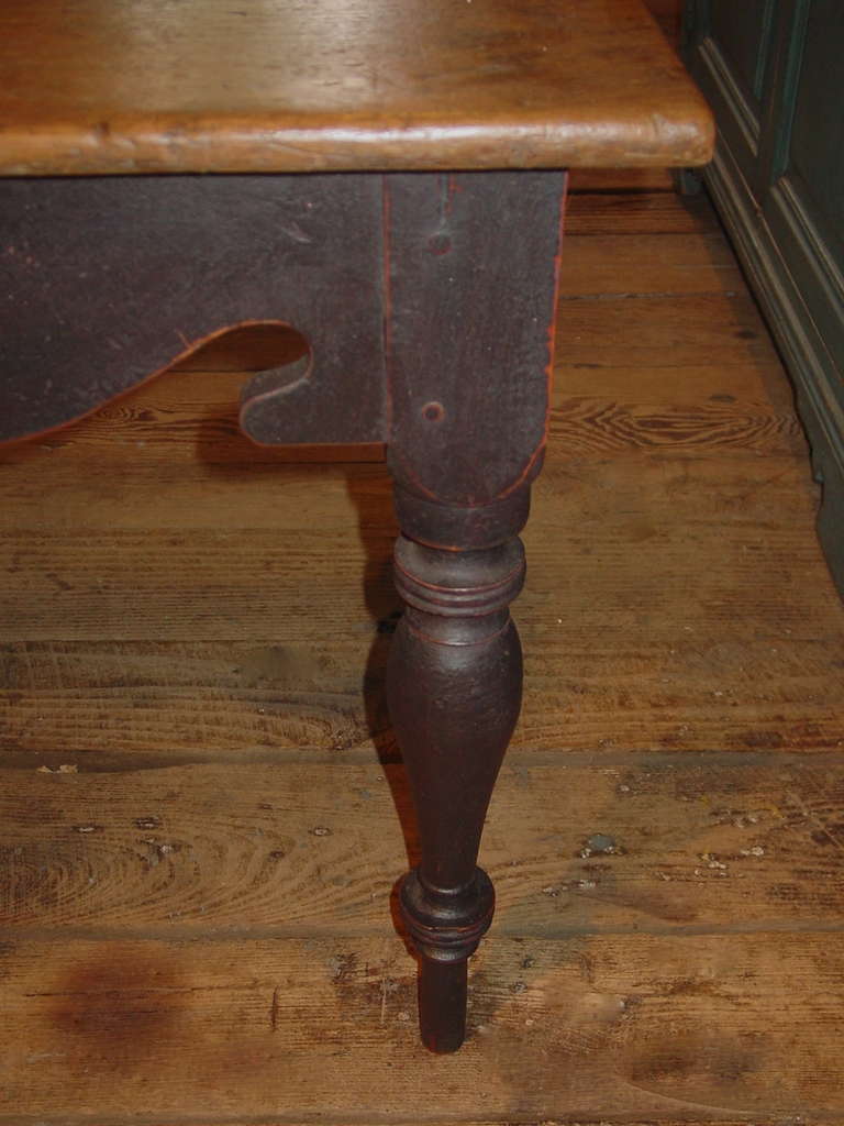 A Pine Side Table From Quebec at 1stDibs