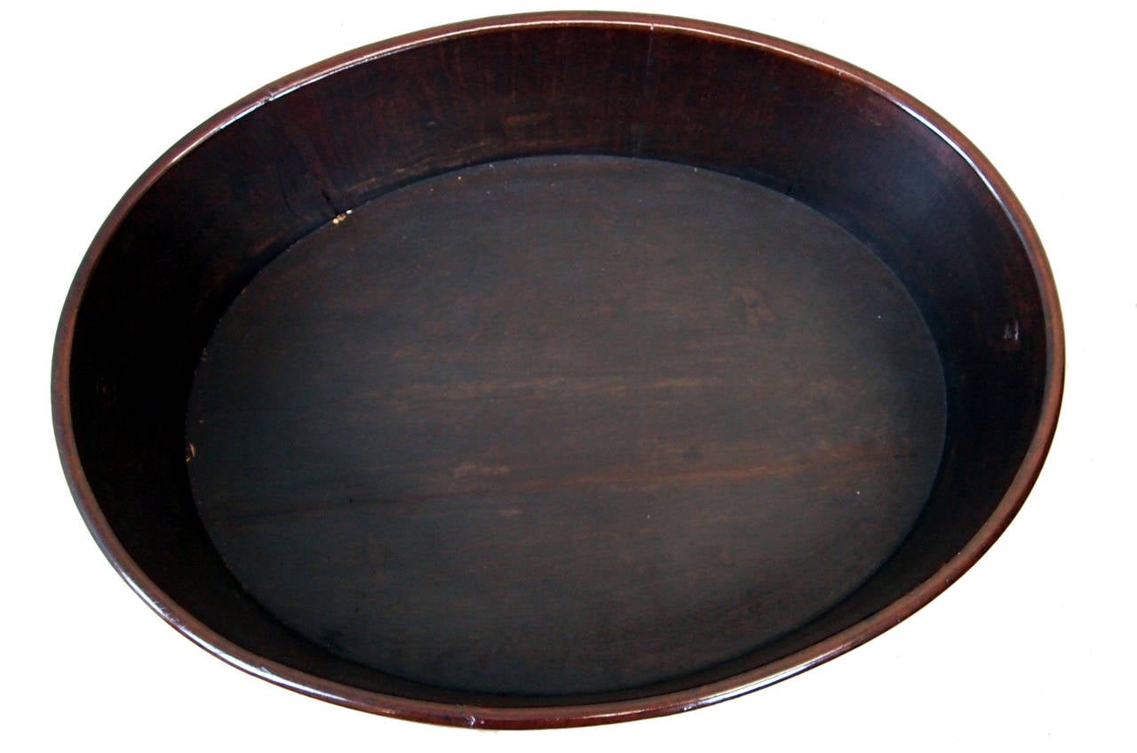 Antique Mahogany Oval Open Wine Cooler at 1stdibs