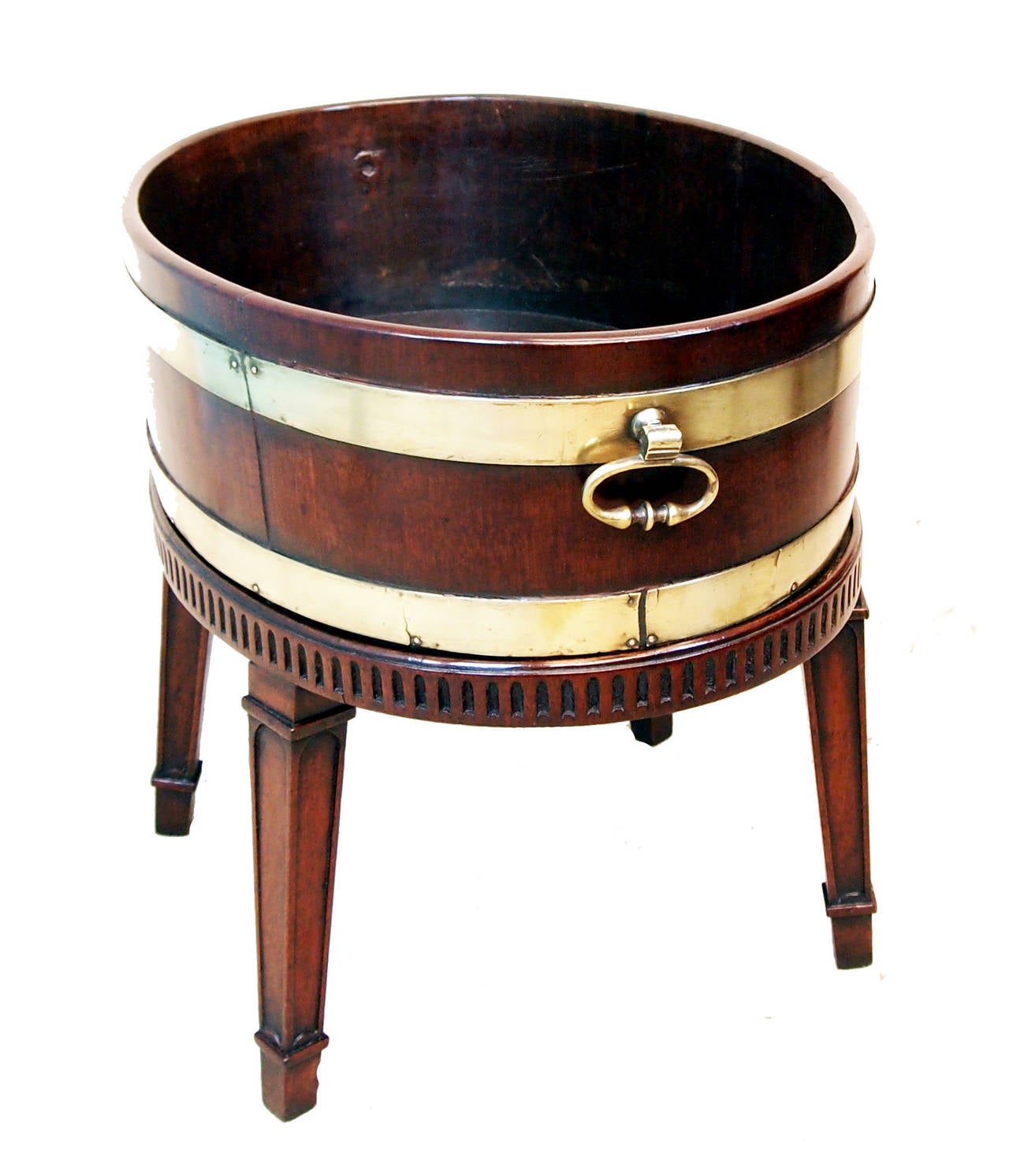 Antique Mahogany Oval Open Wine Cooler at 1stdibs
