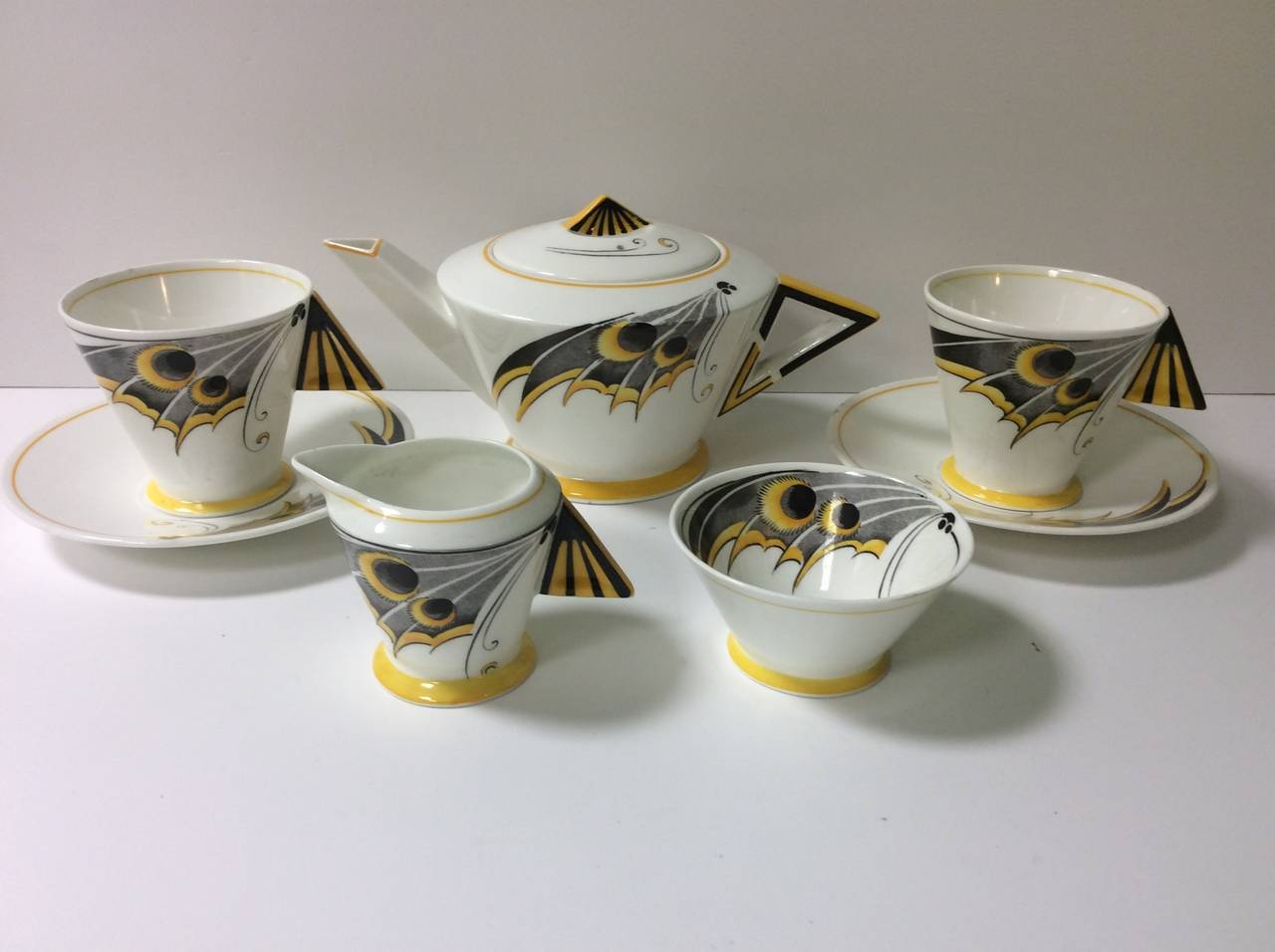 Shelley Art Deco Tea For Two Set at 1stDibs shelley art deco coffee