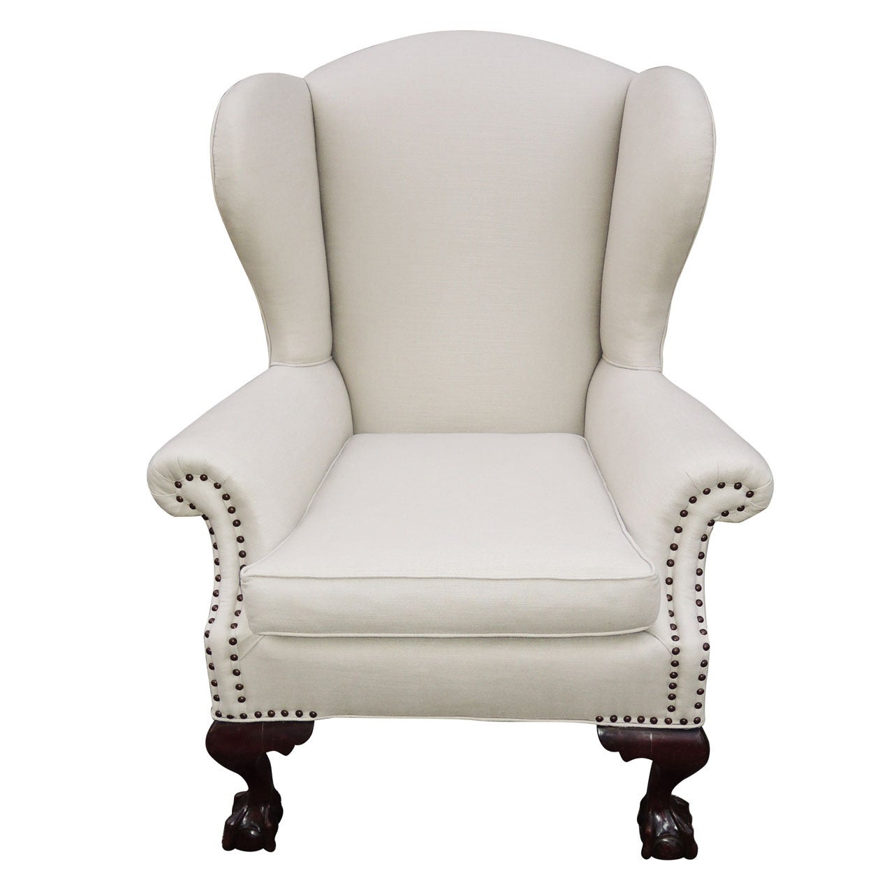 Chippendale Wing Chair Frame at 1stDibs