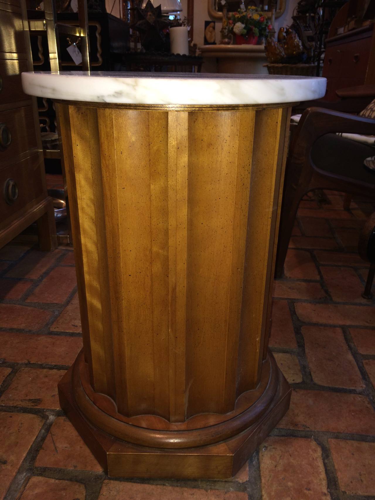 Round Table with Marble Top at 1stDibs round top