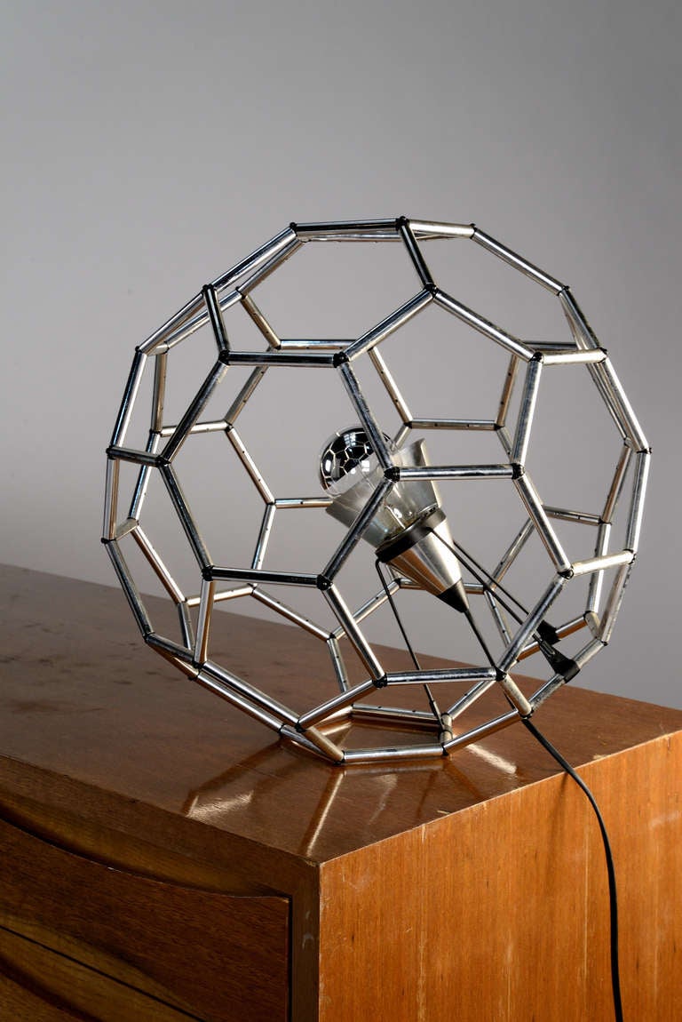 Polyhedron Prototype Table Lamp By Olaf Von Bohr For Valenti at 1stDibs